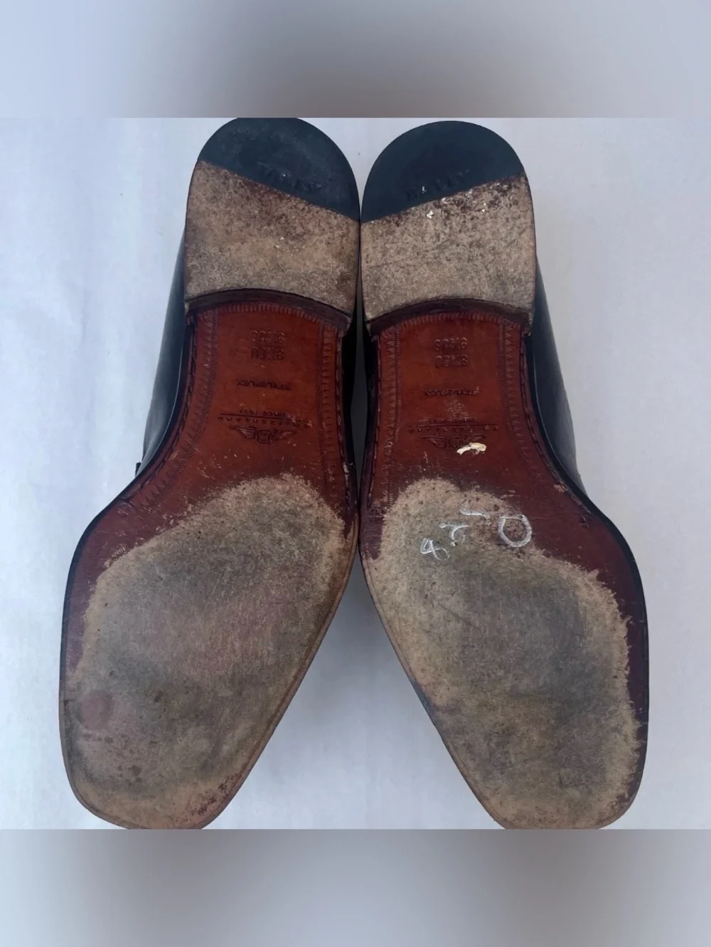 Bally of Switzerland Alligator Mens 9.5 D Moc Penny Slip On Loafers Shoes VTG